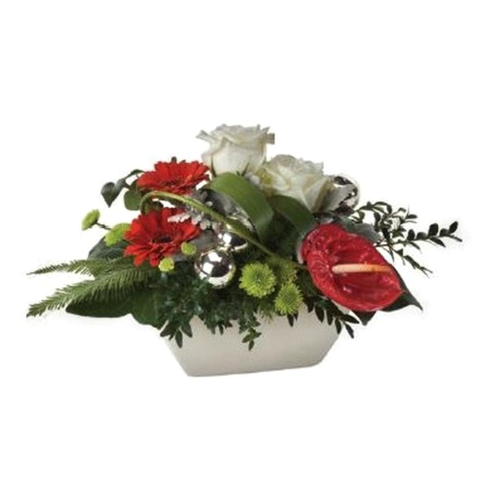 Christmas Cheer in a Ceramic Container